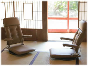 日本製本革座椅子MFR・MF